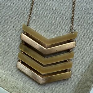 Gold Chevron Necklace